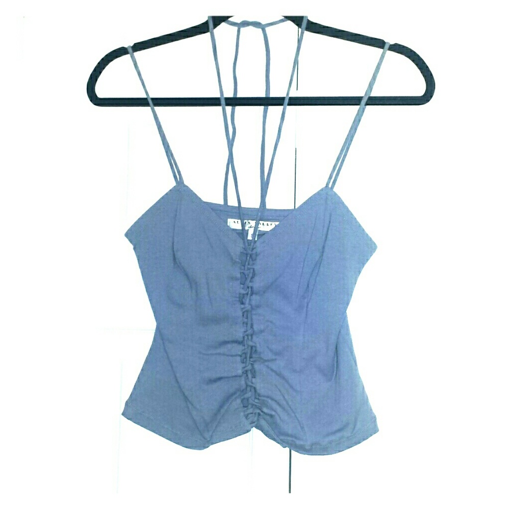 Alvin Valley Cute Gray-Mauve Boutique Top